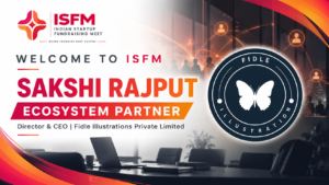 ISFM announcement welcoming Sakshi Rajput, Director and CEO of Fidle Illustrations Private Limited, as an Ecosystem Partner
